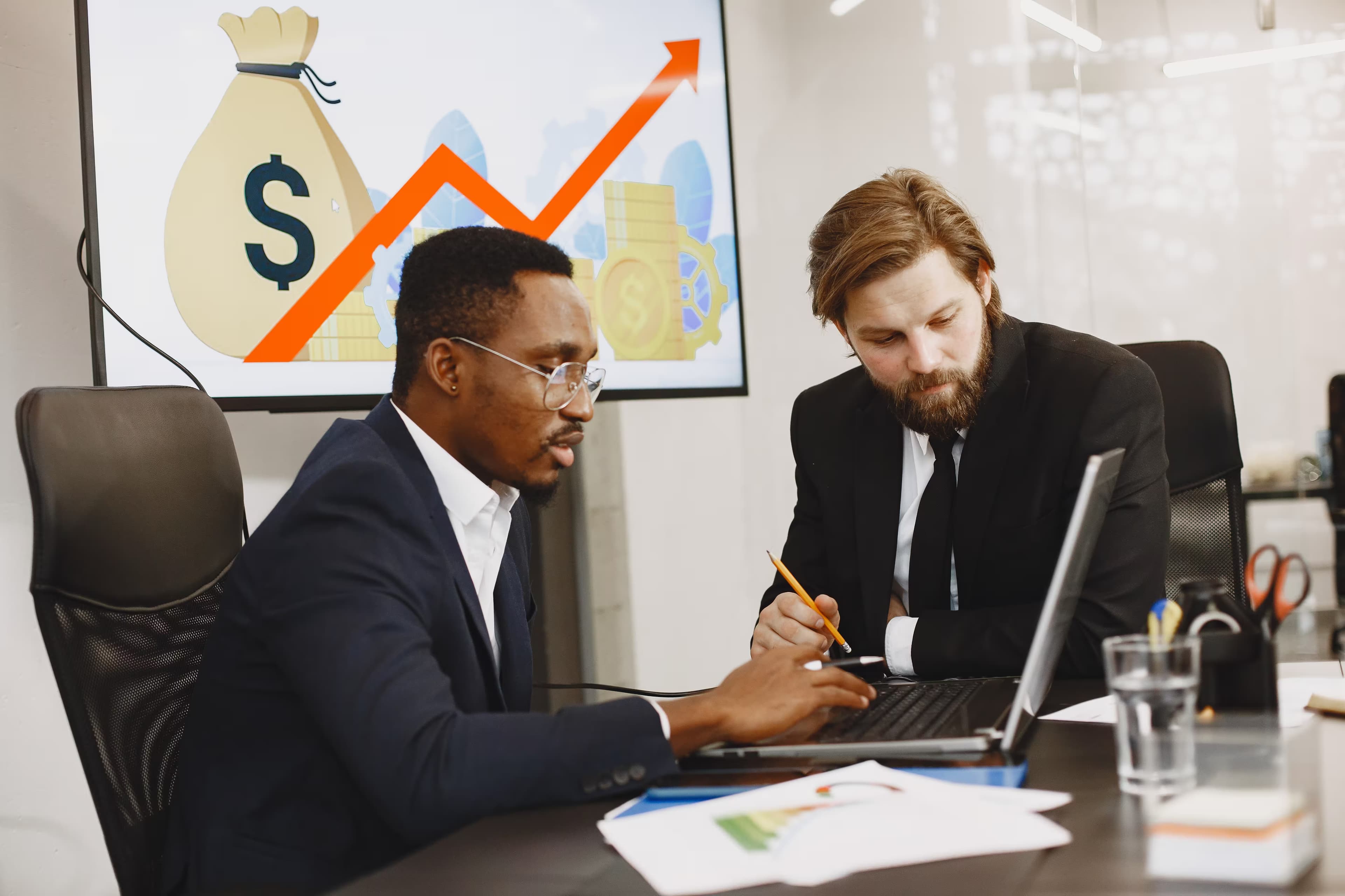 Medical billing partner reviewing healthcare revenue reports